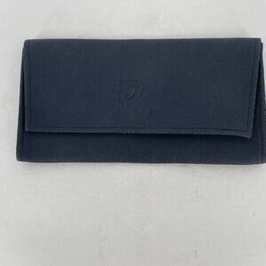 Rolls Royce Navy Blue Leather Manual Case Wallet 9.5" x 5"